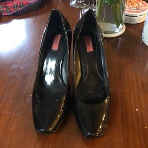 Black patten leather Nordstrom Boutique heels